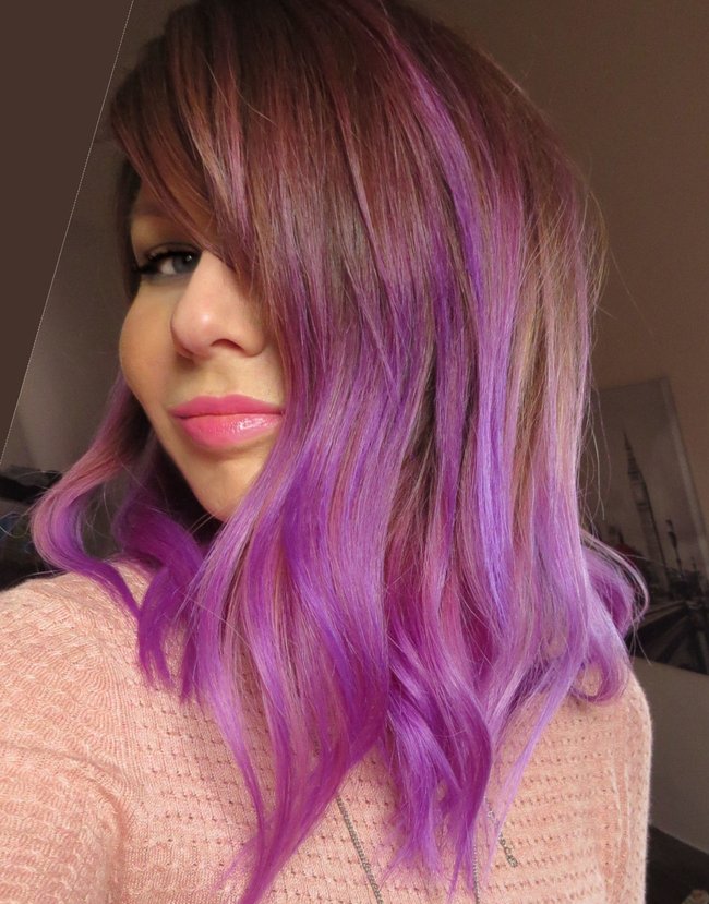 Colorista Purplehair danach Colorista Purplehair danach