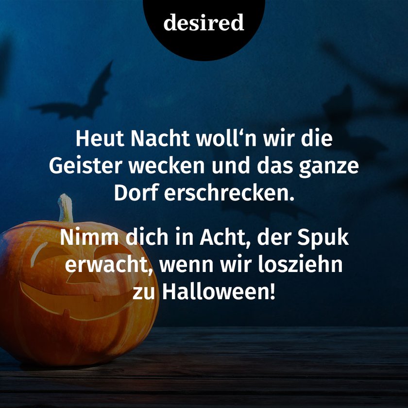 Halloween-Sprüche: Von lustig bis gruselig